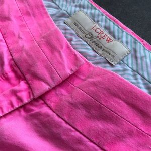 J. Crew broken-in Chino shorts hot pink size 8
